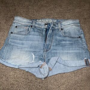 American Eagle Light Blue Denim Shorts